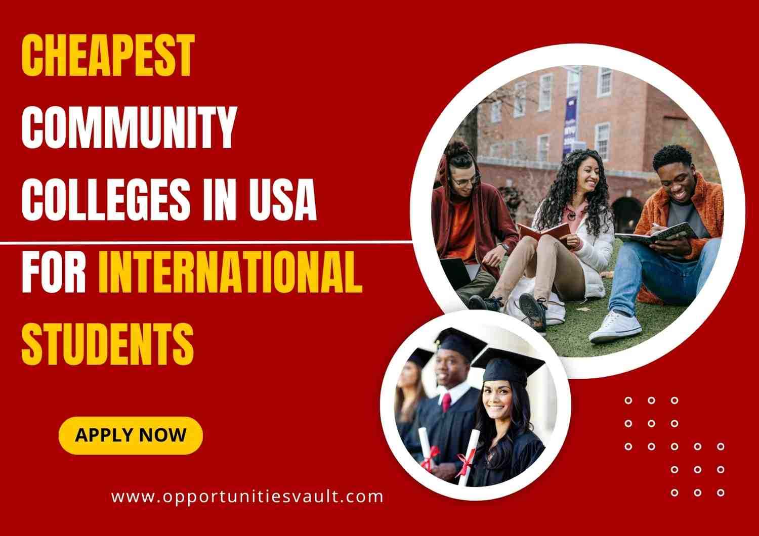 Cheapest Community Colleges in California for International Students
